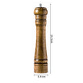Classical Oak Wood Pepper Spice Mill Grinder Set Handheld Seasoning Adjustable Mills Grinder Ceramic Grinding Core Tools Set