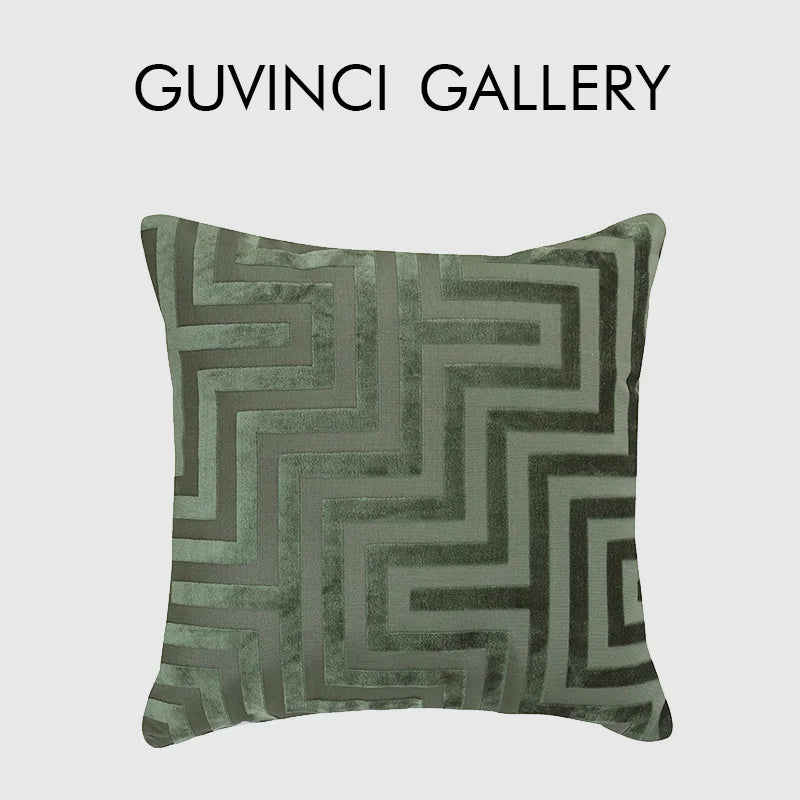 DecorBites™ Geometric Jacquard Throw Pillowcase Double Sided Luxury Cushion Cover