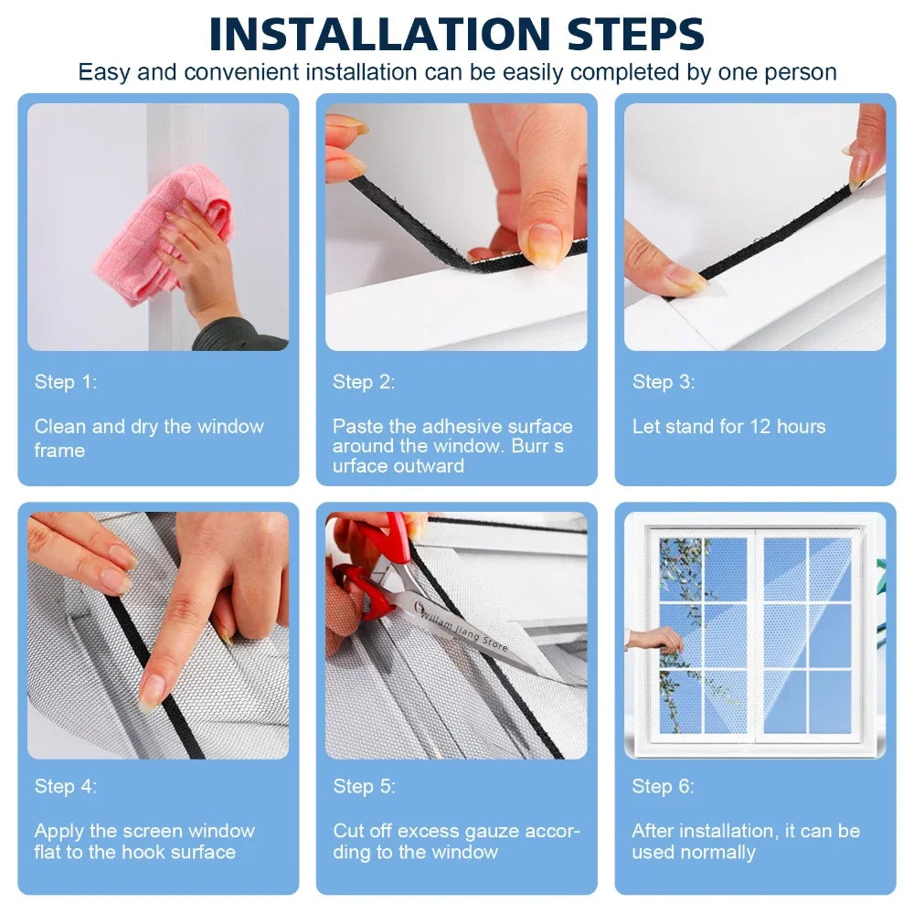 Self-Adhesive Mosquito Net for Windows | Easy DIY Insect Screen