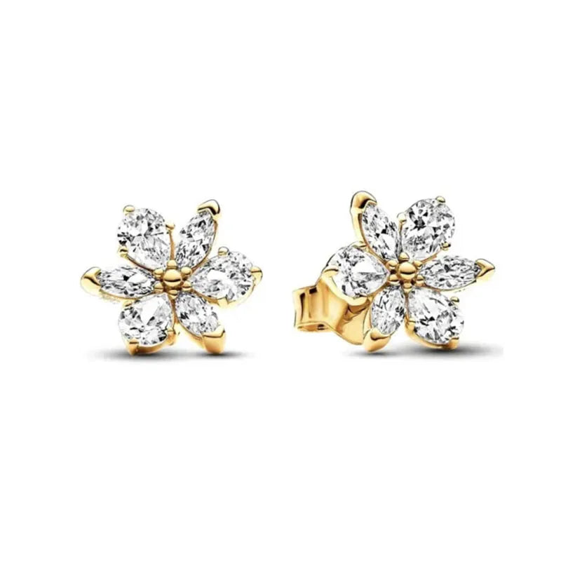 925 Silver Stud Earrings | Butterfly Snowflake Heart Moon Jewelry Gift