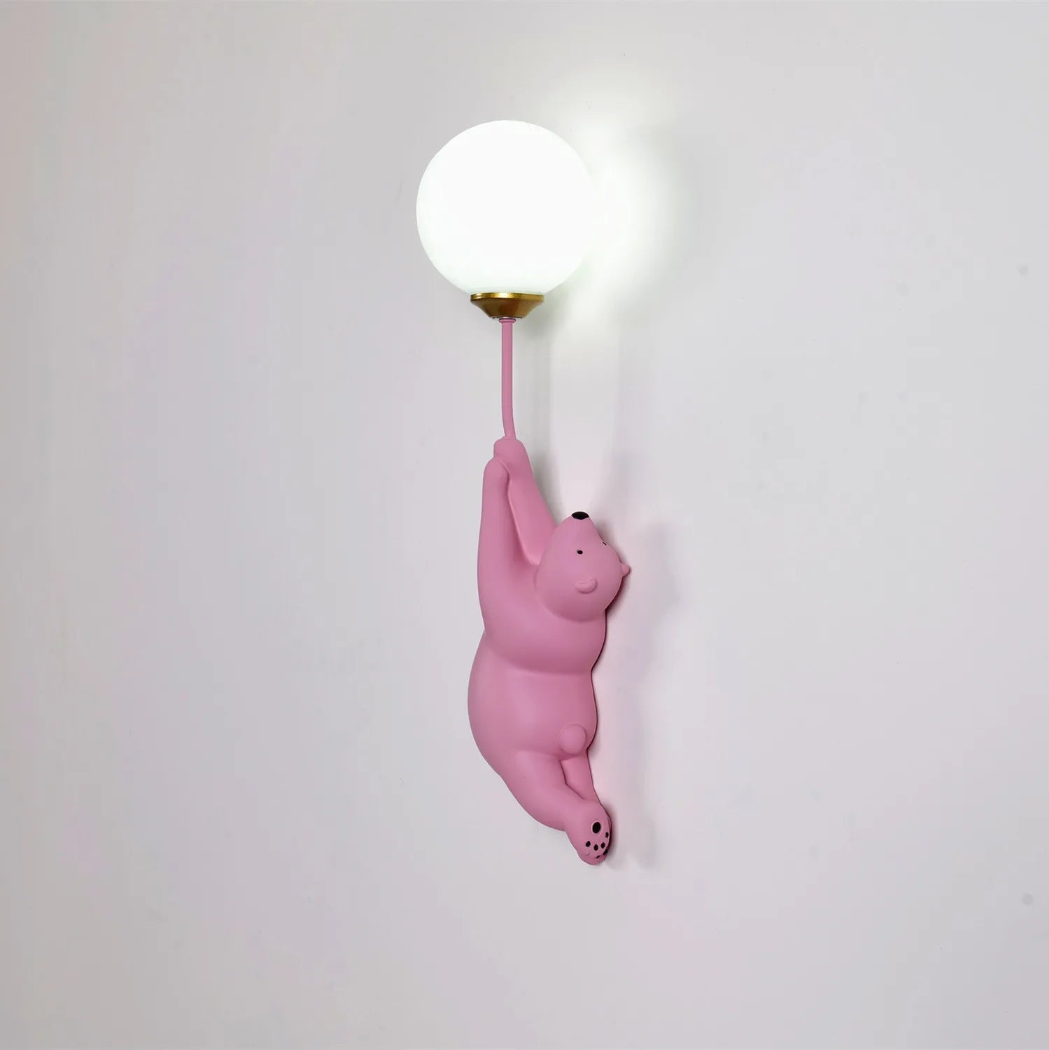 DecorBites™ Kids Bear Moon Wall Lamp | 3D Printed Bedroom Interior Light