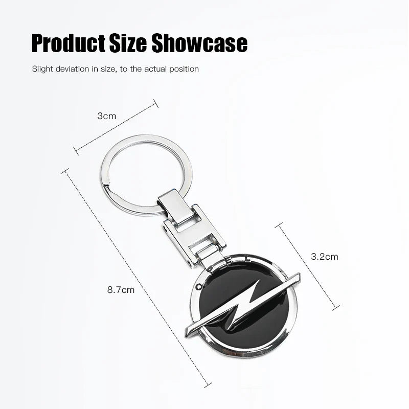Opel Astra Keychain | Metal Emblem Key Ring for Vauxhall Fans