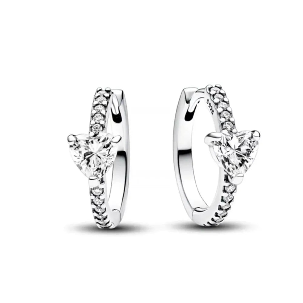 925 Silver Stud Earrings | Butterfly Snowflake Heart Moon Jewelry Gift