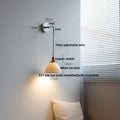 DecorBites™ Ceramic LED Wall Sconce Pull Chain Switch Mirror Light Fixture