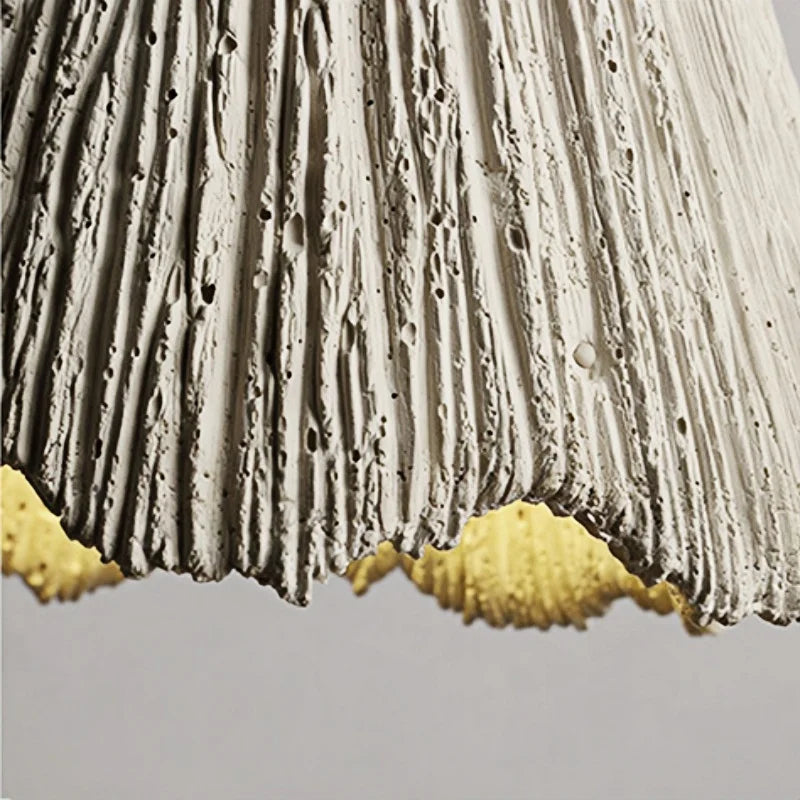 DecorBites™ LED Wall Light Fixture Cement Wood Base Bedside Lamp