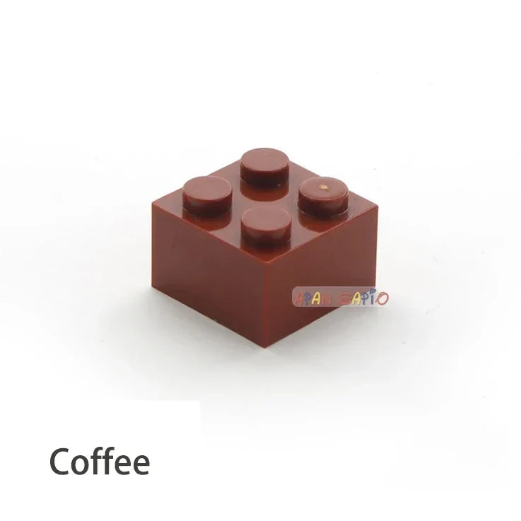 60pcs DIY Building Blocks Thick Figures Bricks 2x2 Dots | Educational Creative Toy for Children