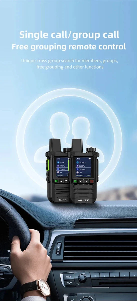 BINQI-K6 4G POC Walkie Talkie - 5000km Global Range