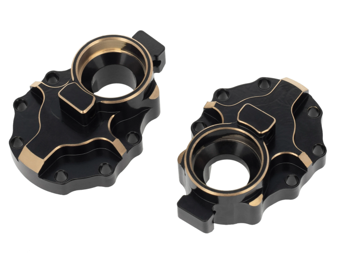 IRonManRc TRX-4 BRASS REAR AXLE GEAR INNER COVERS BLACK