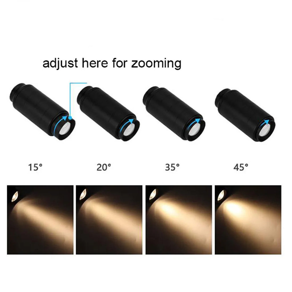 DecorBites™ Adjustable Beam LED Ceiling Lamp with Multi-Angle Track Lighting