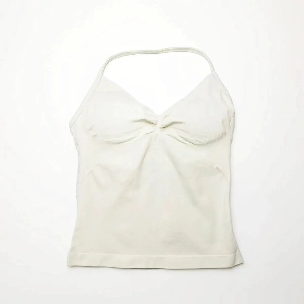 NCLAGEN Impact Longline Strappy Top Sports Yoga Vest Women's Fitness Tank Top Gym Beautiful Open Back Bra Running Workout Halter