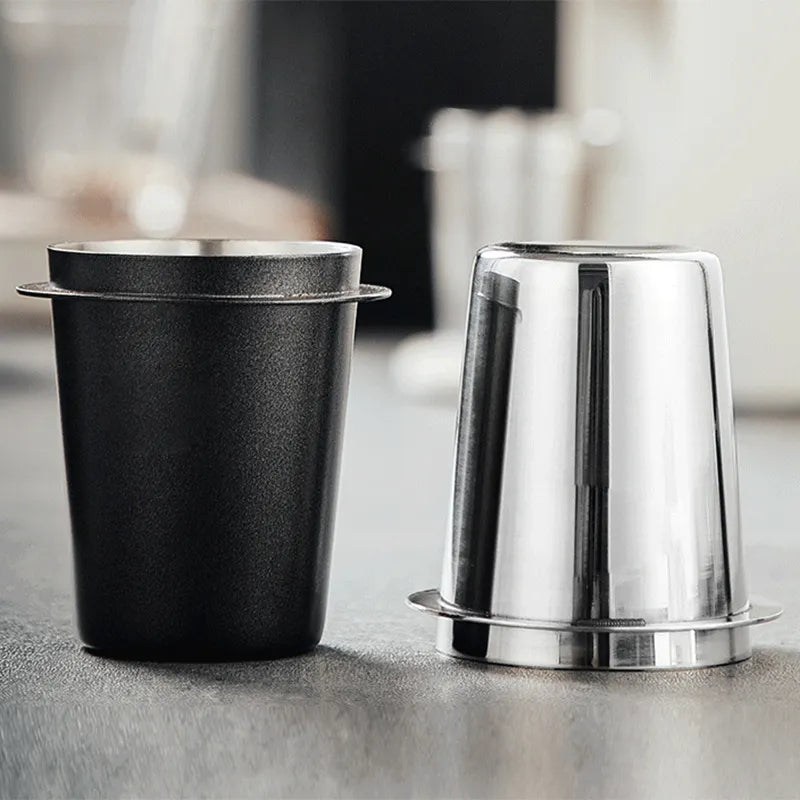 DecorBites™ Espresso Dosing Cup: Coffee Powder Feeder & Distributor for Espresso Machine