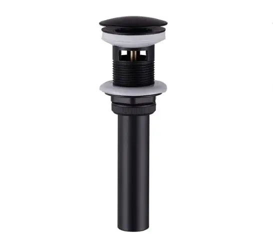 DecorBites™ Black Brass Bathroom Basin Faucet With Waterfall Design