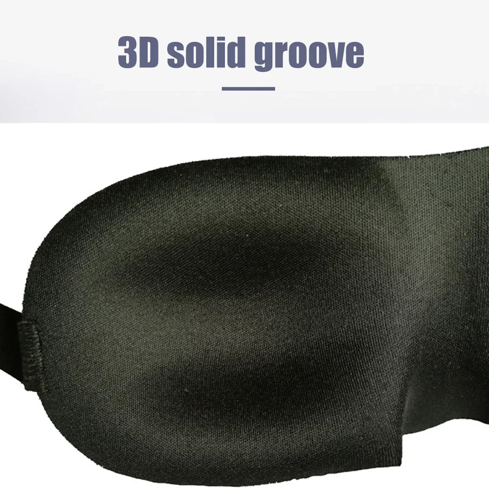 3D Contoured Sleep Eye Mask | Light Blocking Blindfold for Deep Sleep