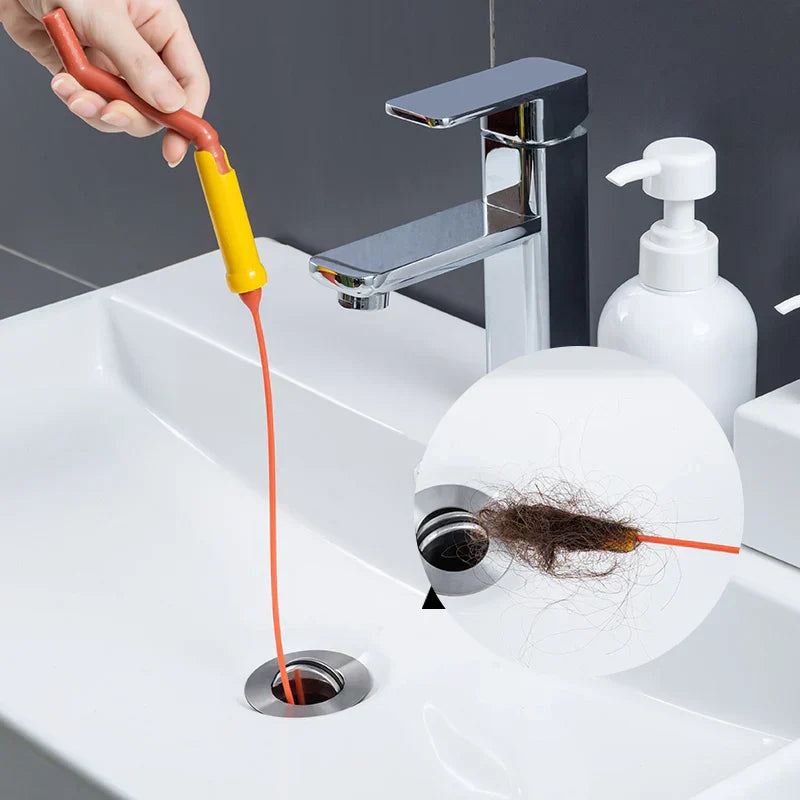 DecorBites™ Drain Cleaner Brush: Flexible Hair Clog Remover Tool