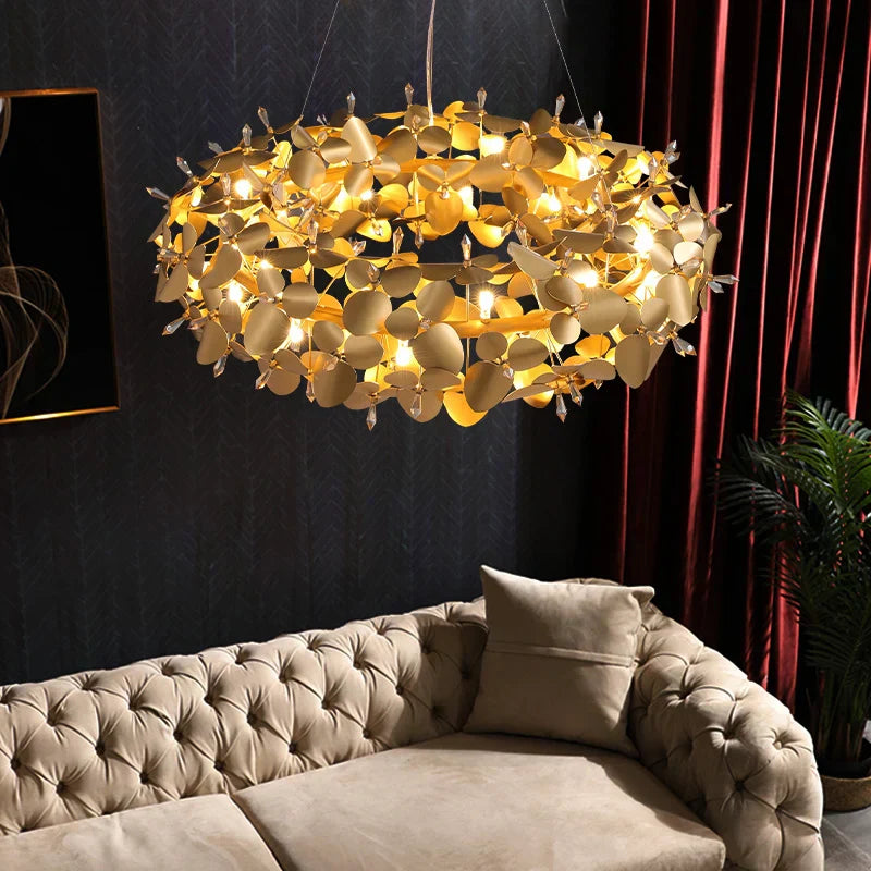 2024 DecorBites™ Crystal Firefly Ceiling Chandelier For Home & Hotel Lighting
