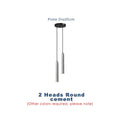 DecorBites™ Concrete Tube Pendant Light Chandelier