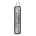 No Risk No Fun Embroidery Keychain | Motorcycle Key Fob Gift