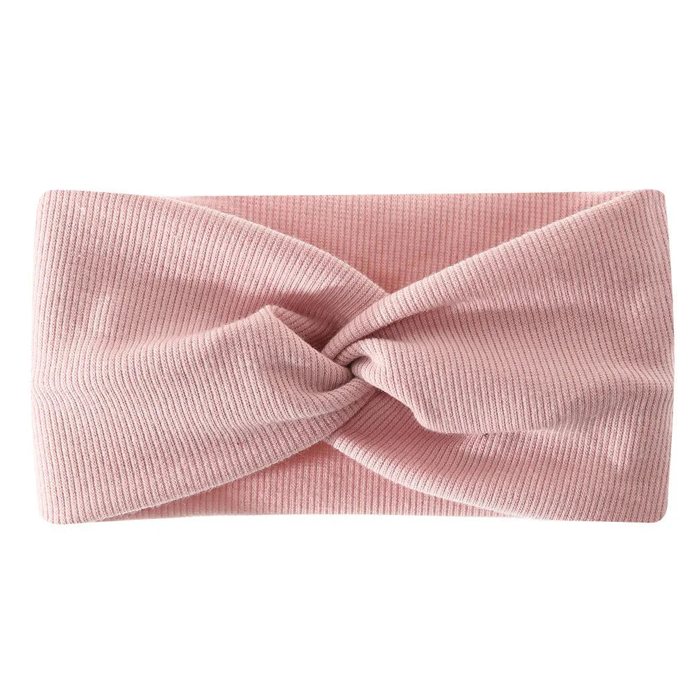 Large Baby Headband for Girls Soft Twisted Knotted Hair Turban