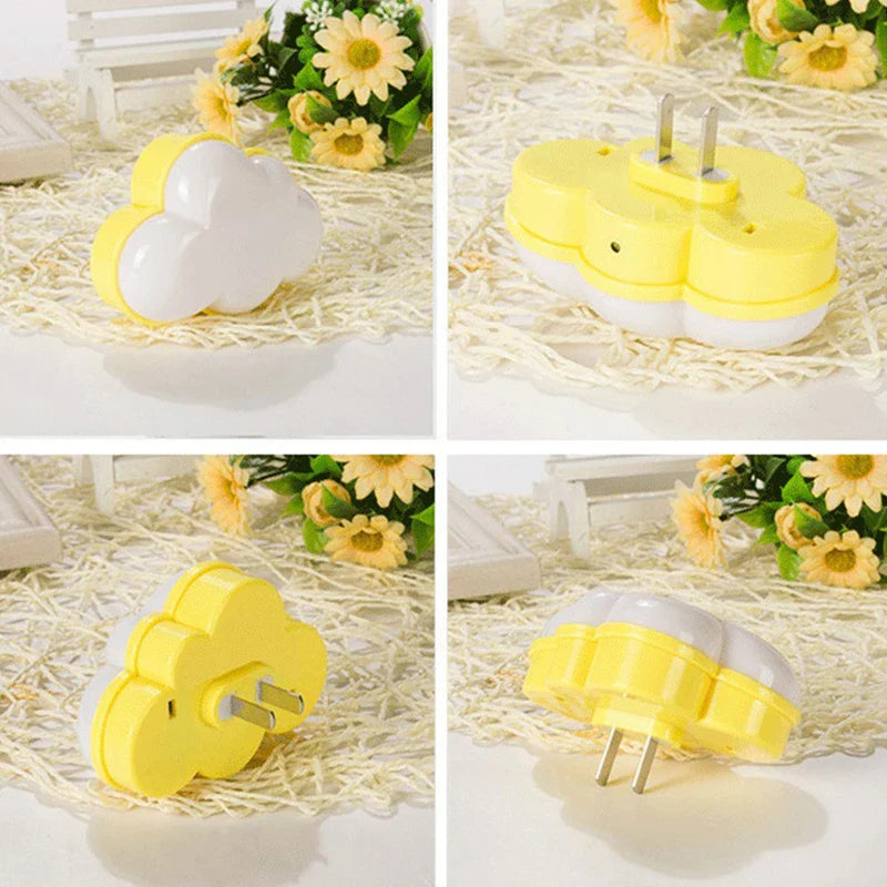 LED Smart Motion Sensor Night Light | Plug In Auto On/Off Cloud Lamp for Kids Bedroom