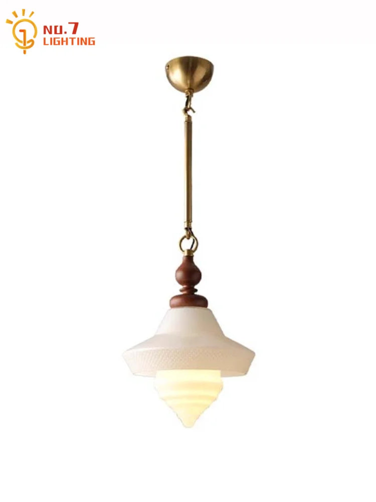 DecorBites™ Gold Lustre Glass Pendant Lights LED E27 Vintage Design Classic for Bedroom Kitchen Island