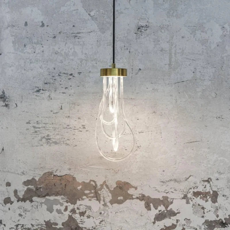 DecorBites™ LED Acrylic Pendant Light for Bedroom and Dining Room