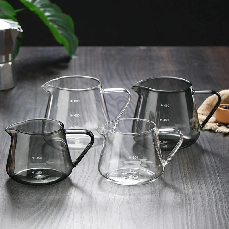 DecorBites™ Glass Coffee Pot Server 400/600ML - Reusable Coffee Carafe & Kettle