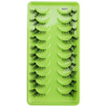 New Half Eyelashes 3D Cat Eye Lashes Clear Stem False Lashes