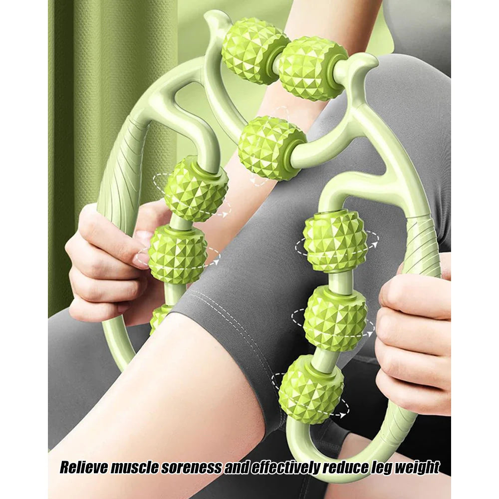 Handheld Massage Roller for Neck, Legs & Deep Tissue Muscle Relief