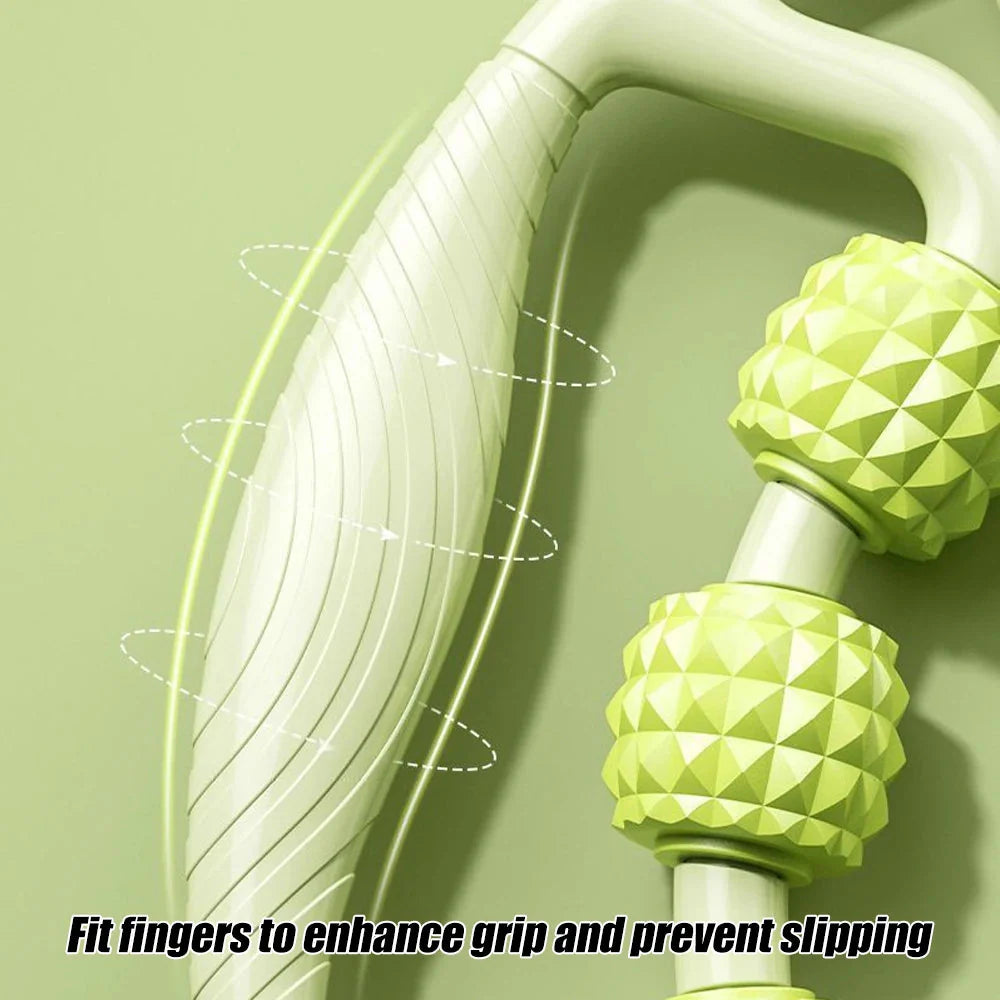 Handheld Massage Roller for Neck, Legs & Deep Tissue Muscle Relief