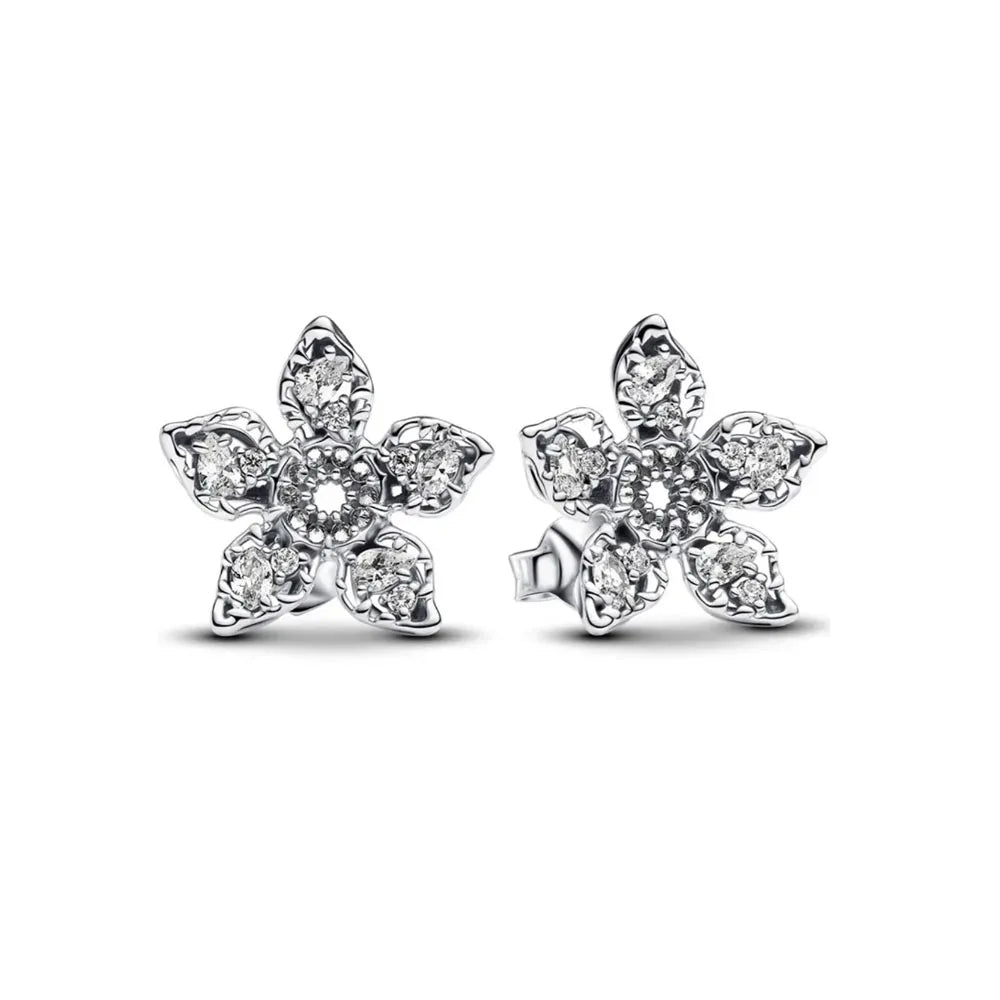 925 Silver Stud Earrings | Butterfly Snowflake Heart Moon Jewelry Gift