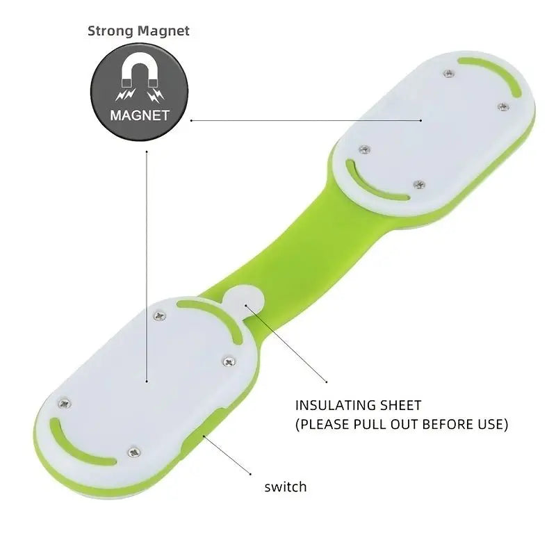 Outdoor Portable LED Collar Clip Lamp | Hands-Free Mini Night Light Flashlight for Camping and Hiking
