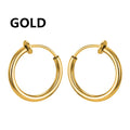 1 Pair Punk Stealth Clip On Earrings | No Hole Ear Cuff and Helix Ring Set
