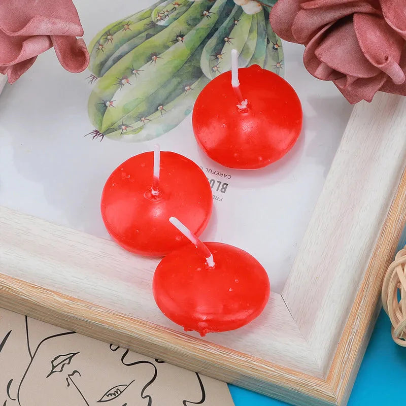 6/10/16Pcs Unscented Floating Candles – Romantic Soy Wax Discs for Valentine's Day, Weddings, Parties, and Home Décor