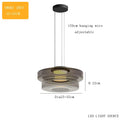 DecorBites™ Glass Plate Ceiling Pendant Lights LED Fixture