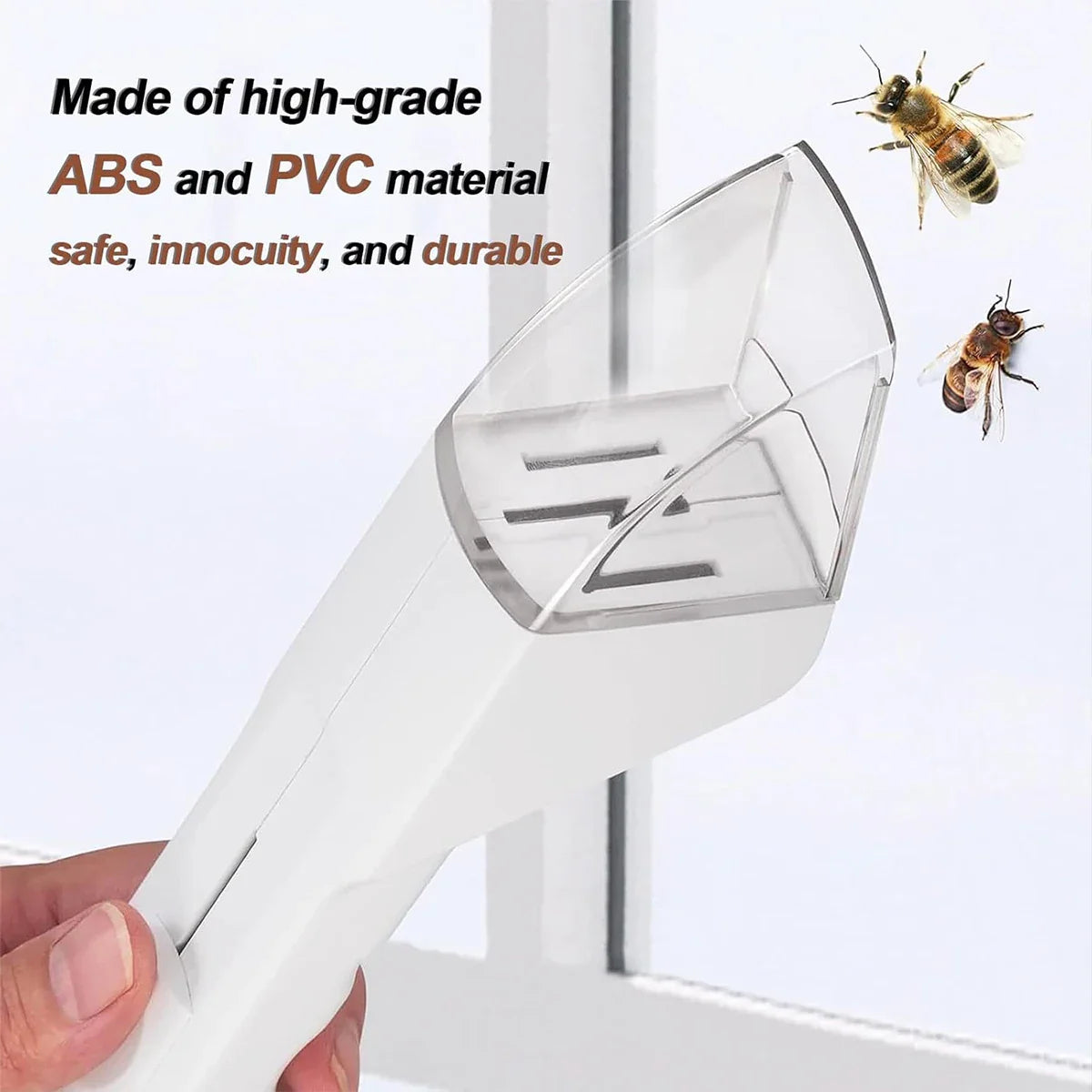 Clear and Humane Insect Catcher | Contactless Bug Trap for Kids and Adults