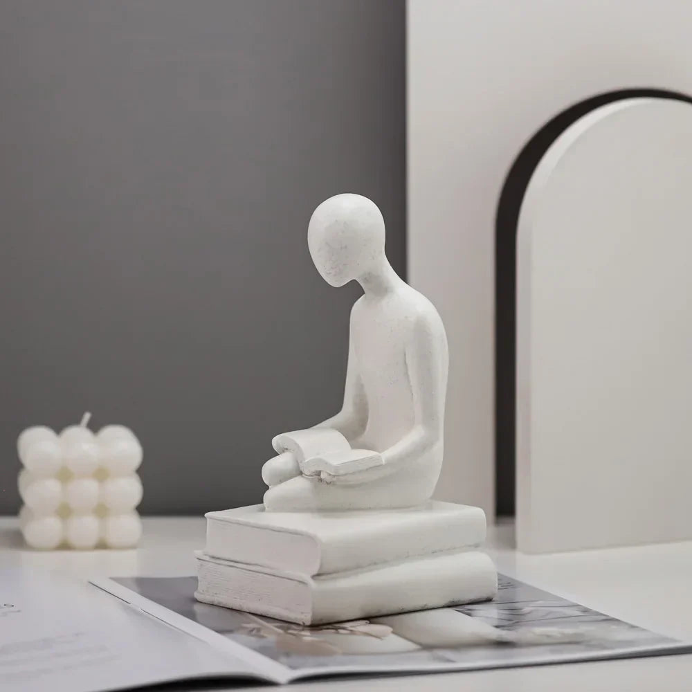 DecorBites™ Abstract People Resin Statue Set for Modern Home Decor