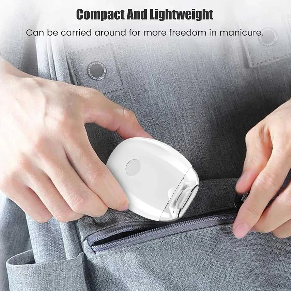Electric Nail Clipper with LED Light | 2-in-1 Automatic Trimmer and Grinder for Baby and Adult