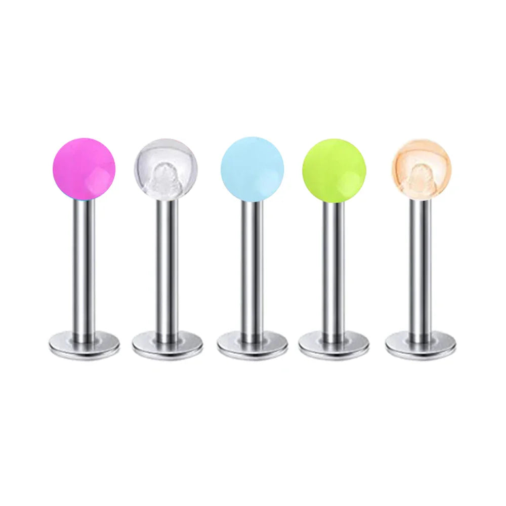 5pcs Tragus Stud Earring Set | Heart CZ Cartilage Piercing Jewelry