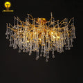DecorBites™ Gold Tree Branch Chandelier for Dining Room