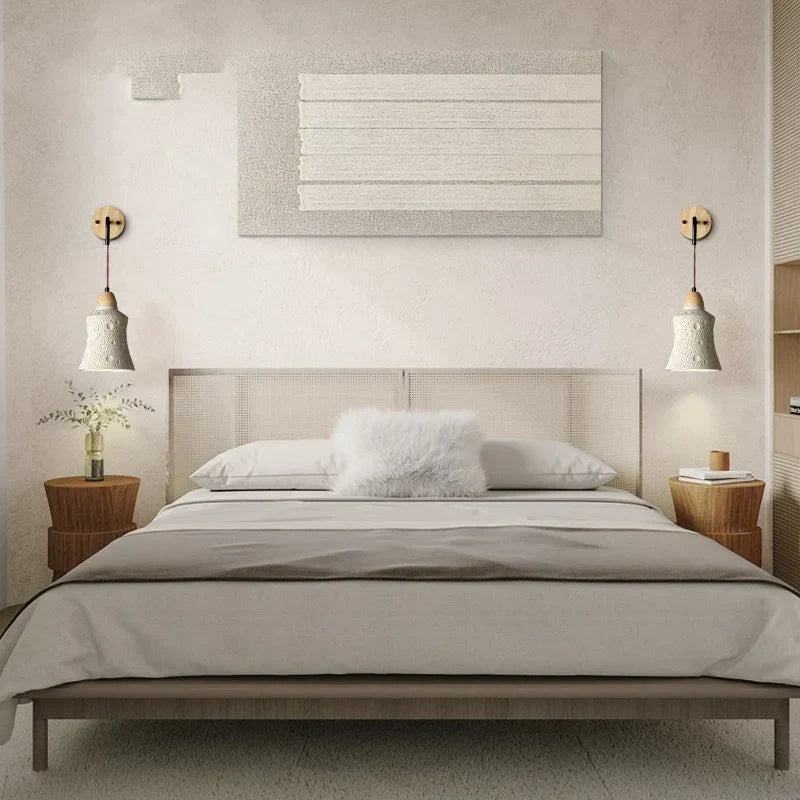 DecorBites™ Cement LED Wall Lamp Sconce Modern Pull Chain Switch Stair Light