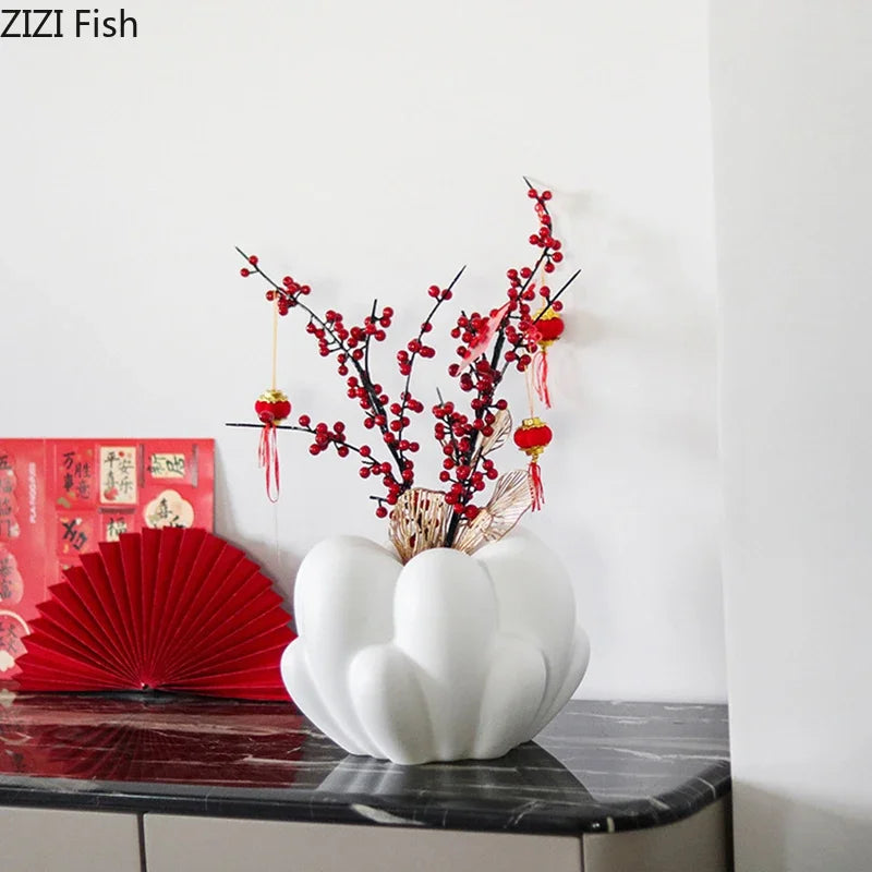 DecorBites™ Creative Petal Vase: Table Decor & Artificial Flowers Arrangement