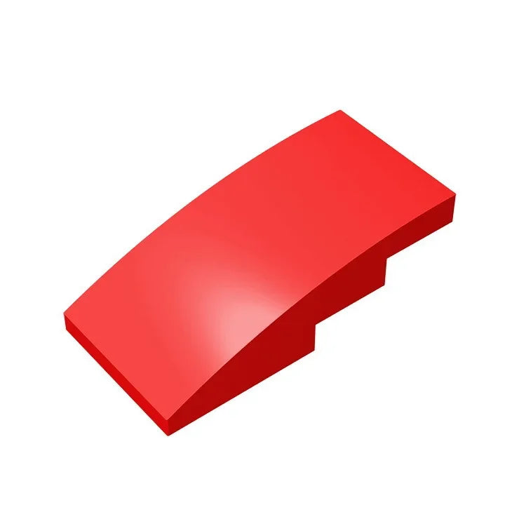 Slope, Curved 4 x 2 Building Block (Gobricks GDS-660) | Compatible with Lego 93606 Parts for DIY