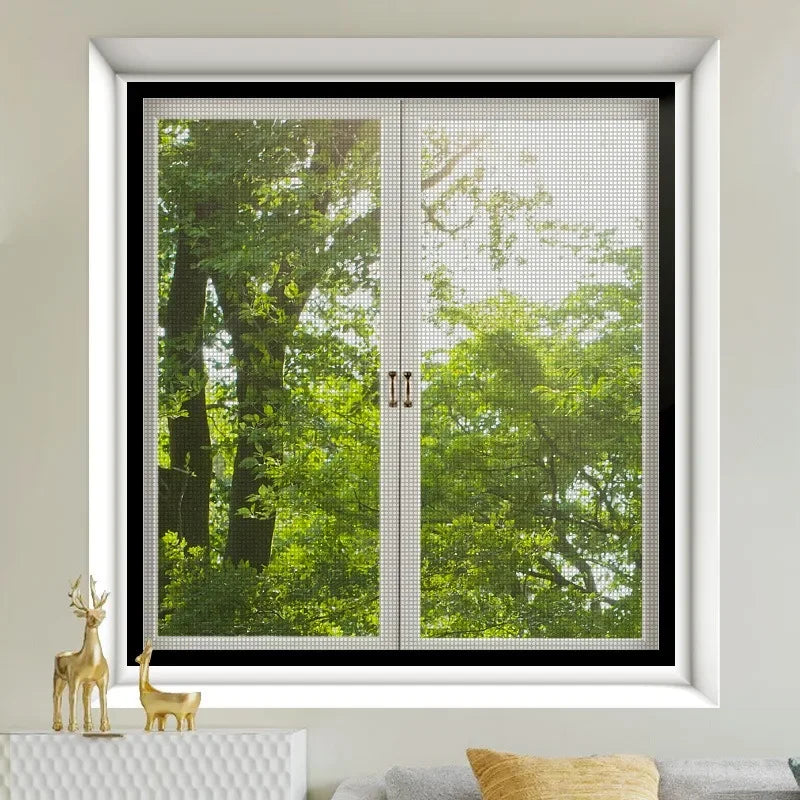 No Drilling Self Adhesive Window Mosquito Net | DIY Insect Screen for Home