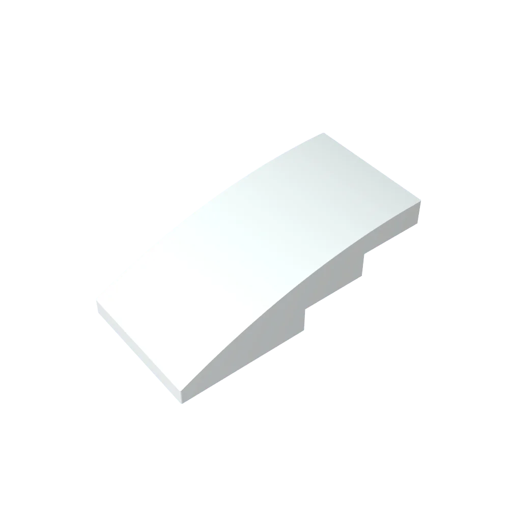 Slope, Curved 4 x 2 Building Block (Gobricks GDS-660) | Compatible with Lego 93606 Parts for DIY