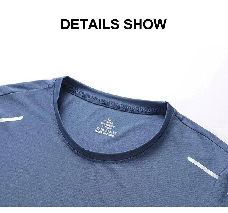 CHRLCK Men's Quick Dry Running T Shirt Size M Breathable Outdoor Sports Tee Hiking Fishing Summer Essentials