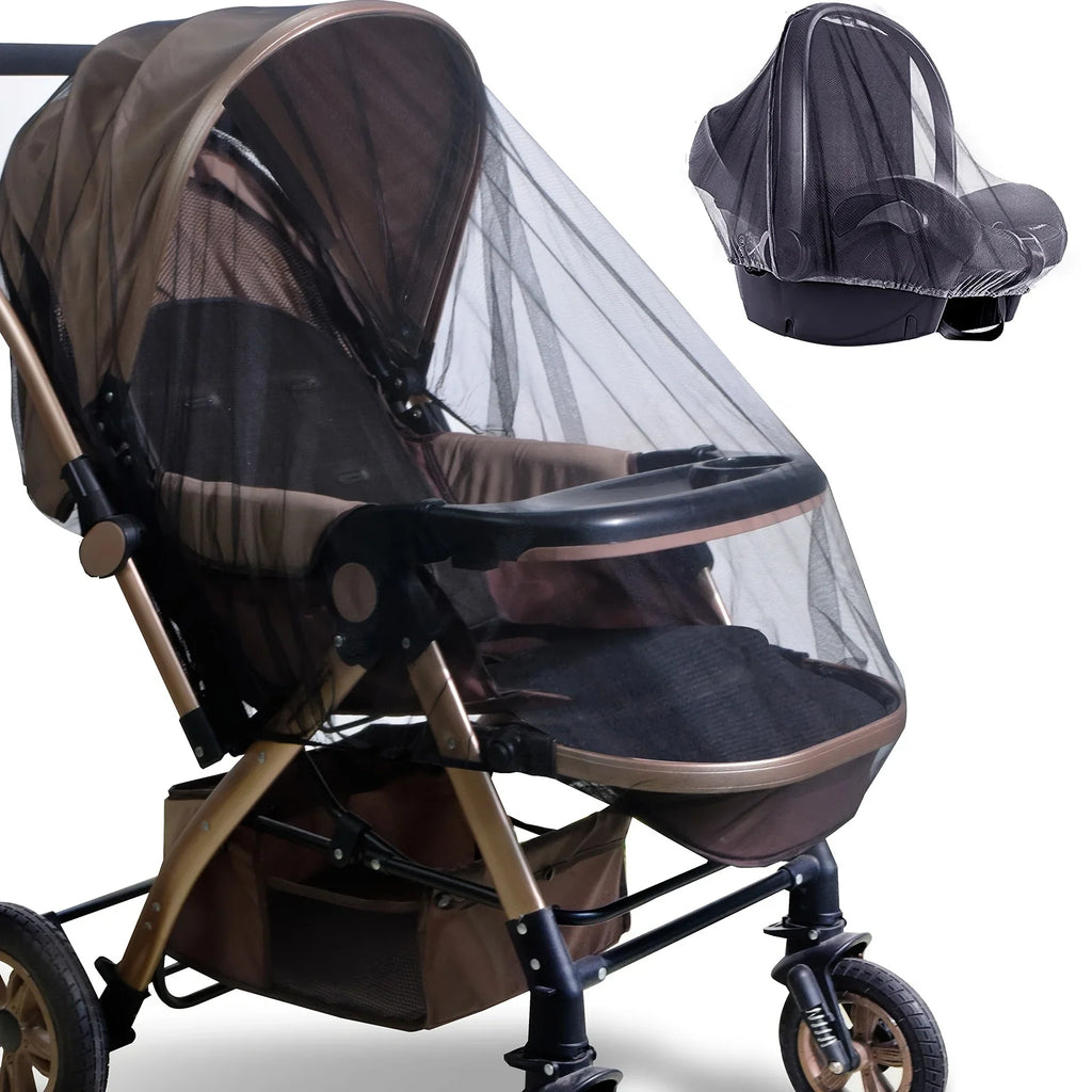 Full Face Mosquito Cover for Baby Stroller | Super Durable, Breathable, Insect Proof Dust-proof Stroller Mesh