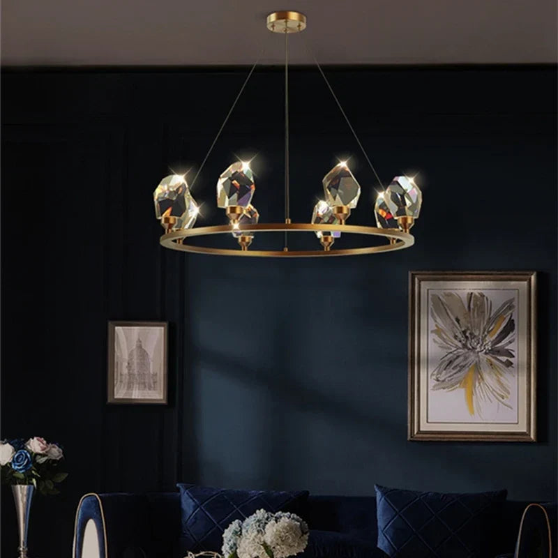 DecorBites™ Crystal LED Pendant Lights: Elegant Lighting Solution for Home Decor