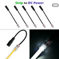 LED Strip Connectors and Fixing Clips Kit | 2-Pin COB Corner Connectors for Tape Lights