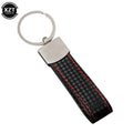 WYMECT Leather Car Keychain | Stylish Key Ring for Audi VW BMW