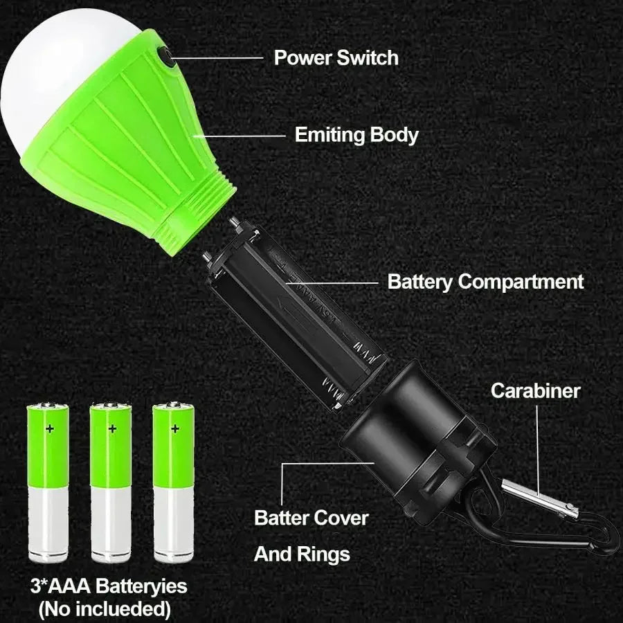 Portable Camping Light | Super Bright LED Lantern Bulb for Emergencies